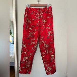 Vintage Inspired Asian Brocade Pants Size 4